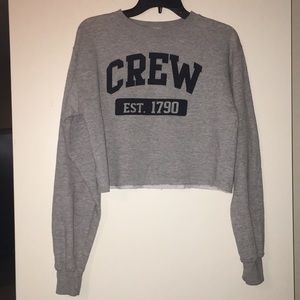 Crew Longn Sleeve Crop Top